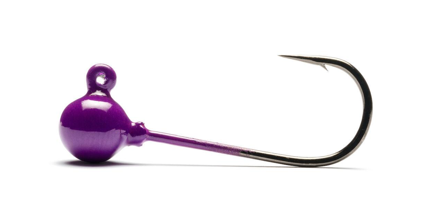 Addicted Micro Worm Jig Head (Purple)