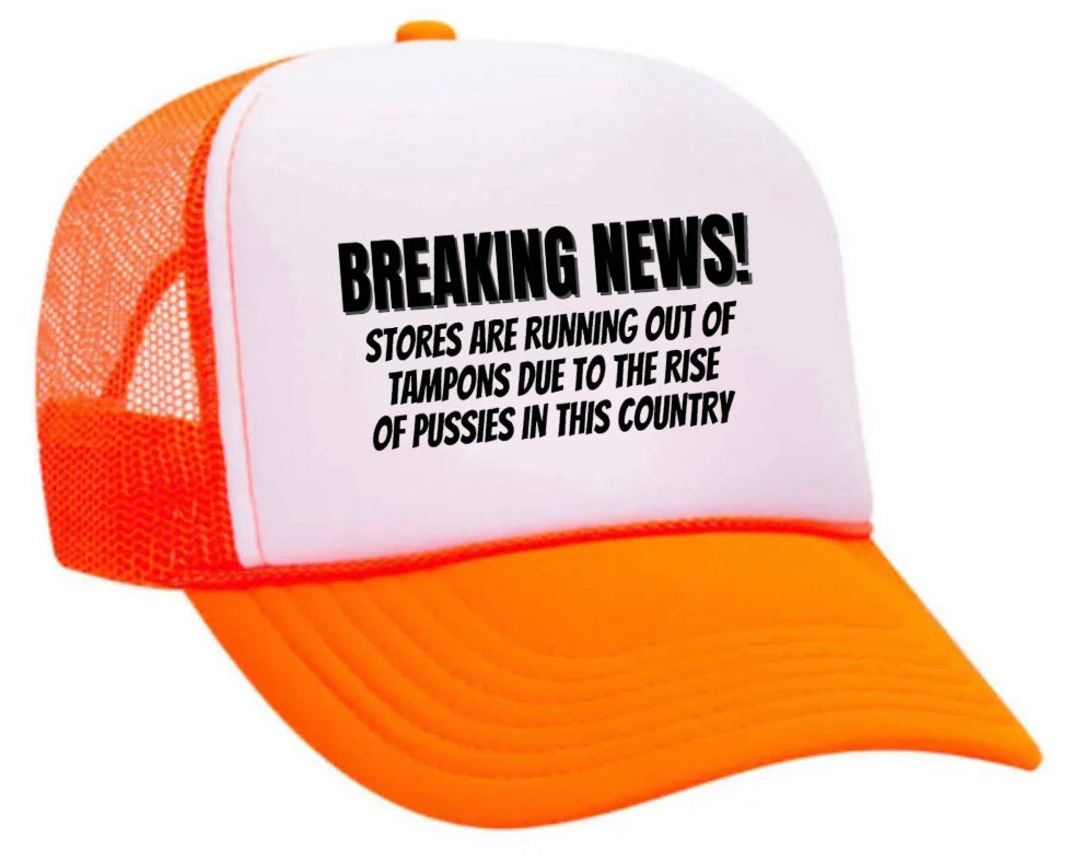 Breaking News Trucker Hat