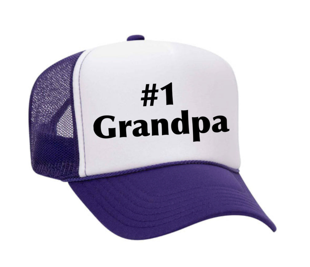 #1 Grandpa Trucker Hat