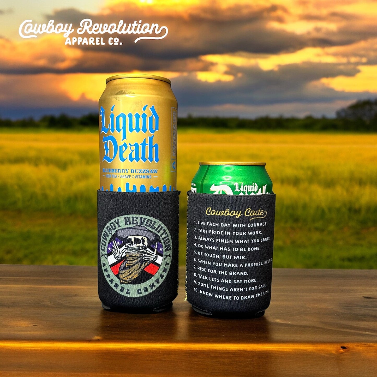 Cowboy Revolution “Cowboy Code” - Neoprene Can Koozie