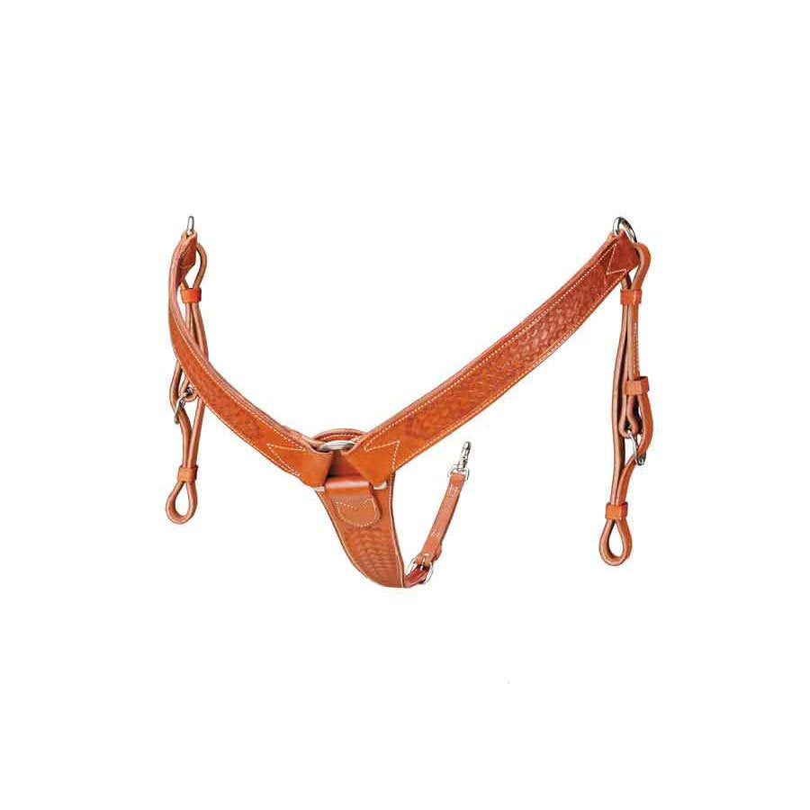 Mahogany Basket Stamped Breast Collar