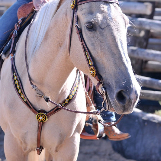 Gold Rush Beaded Breast Collar