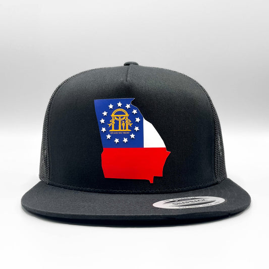 Georgia State Flag Retro Trucker