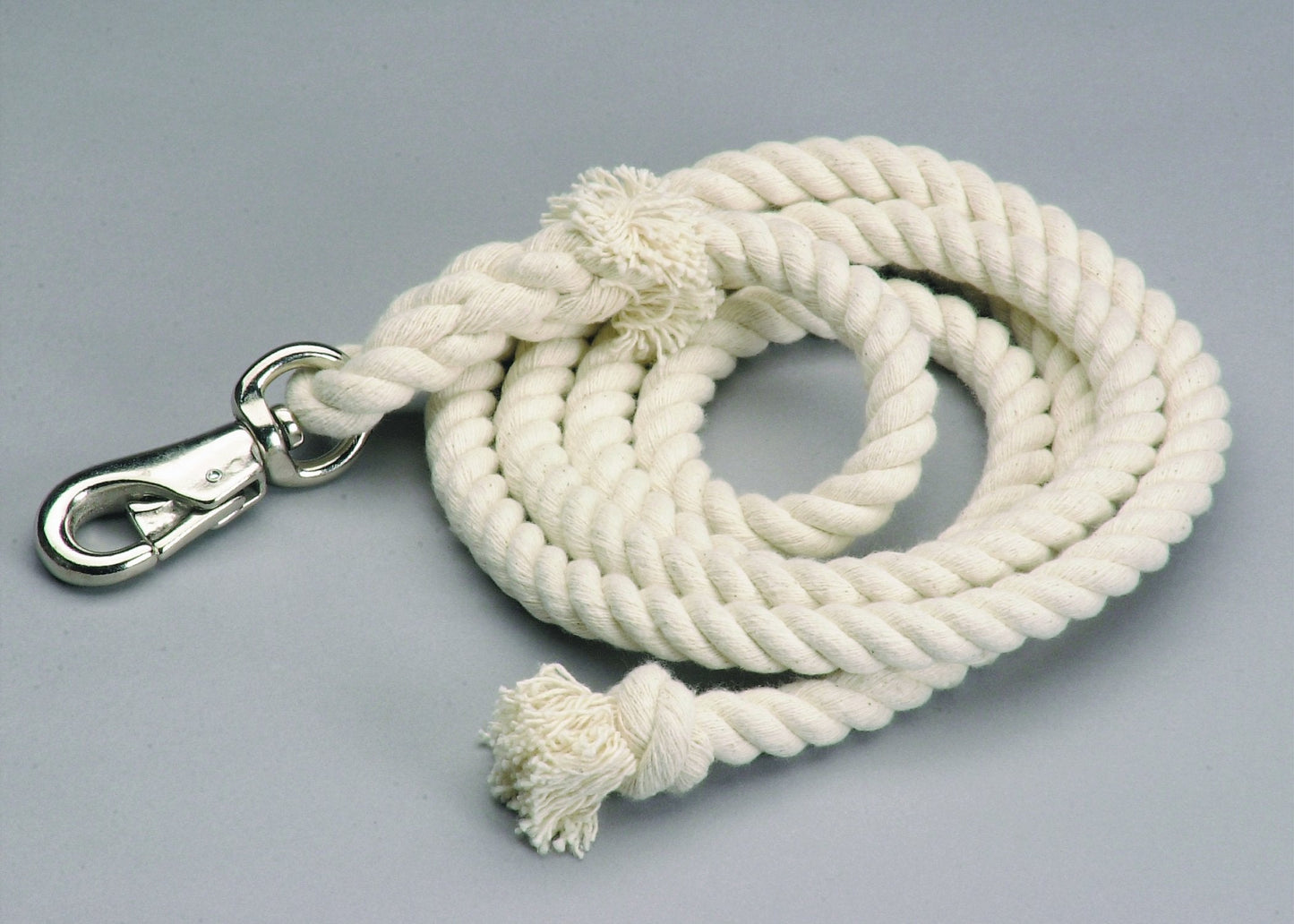 Cotton Lead Ropes - 10' with Bullsnap, Various Colors