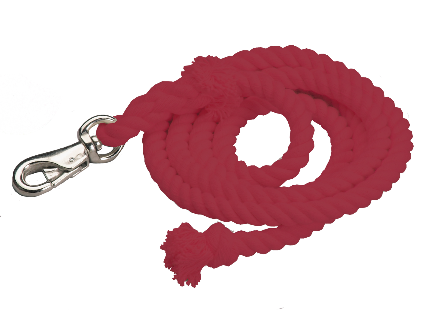 Cotton Lead Ropes - 10' with Bullsnap, Various Colors