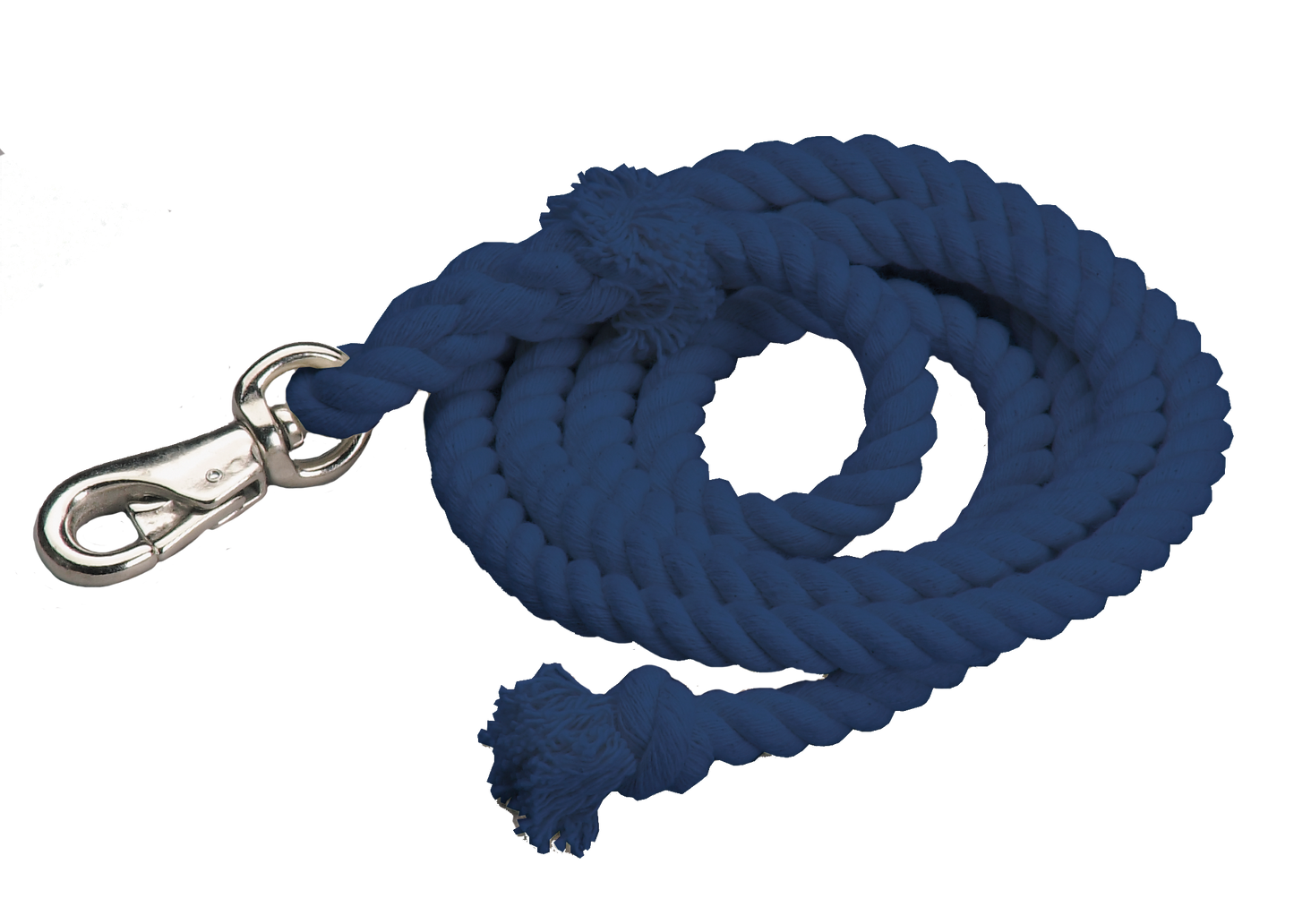 Cotton Lead Ropes - 10' with Bullsnap, Various Colors