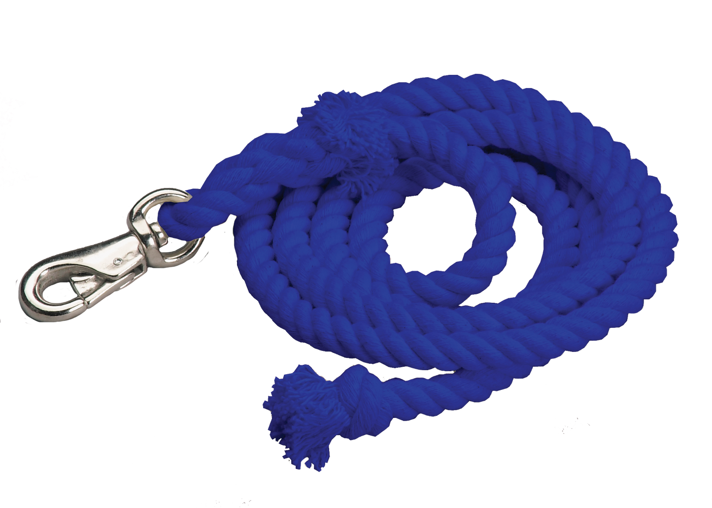 Cotton Lead Ropes - 10' with Bullsnap, Various Colors