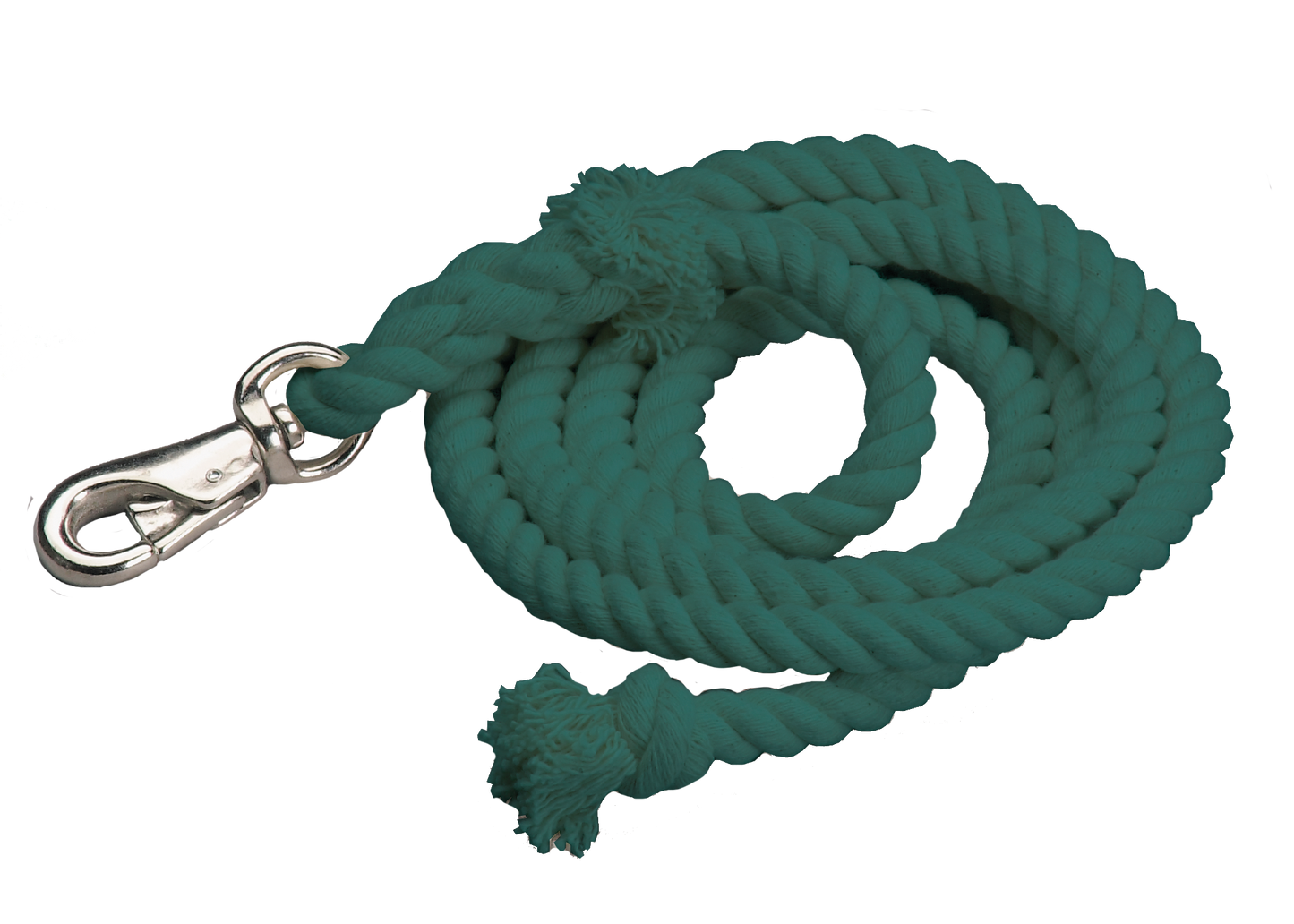 Cotton Lead Ropes - 10' with Bullsnap, Various Colors