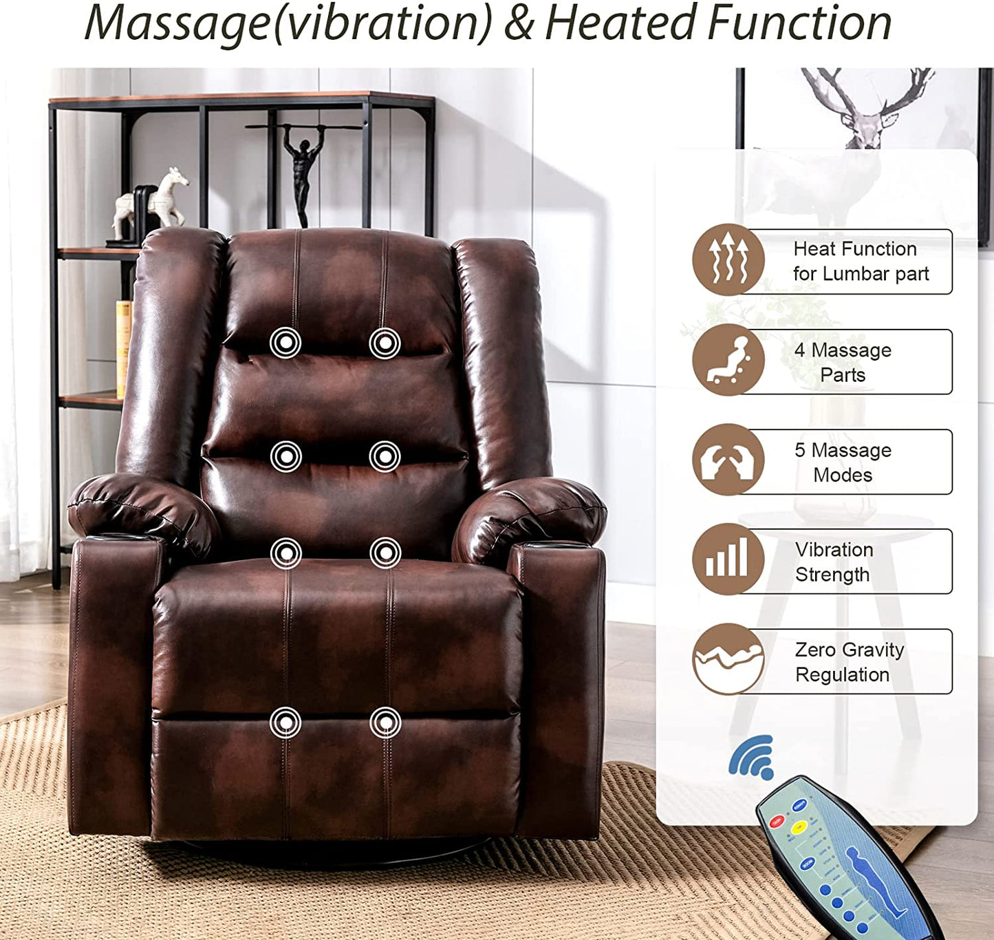 Massage Recliner Chair with Speaker H7237MP