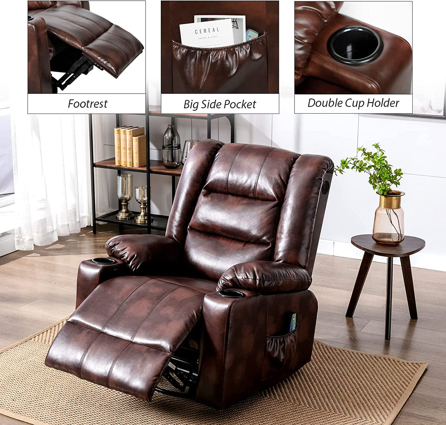 Massage Recliner Chair with Speaker H7237MP