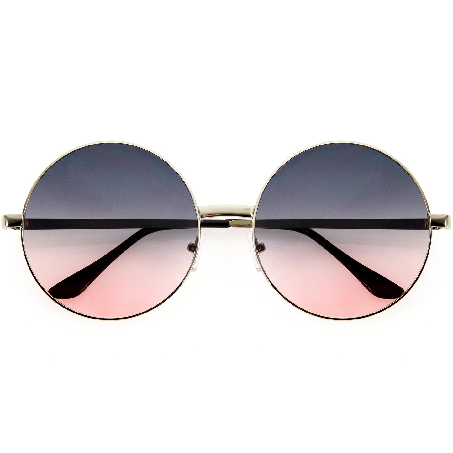 Oversize Vintage Inspired Metal Round Circle Sunglasses 8370