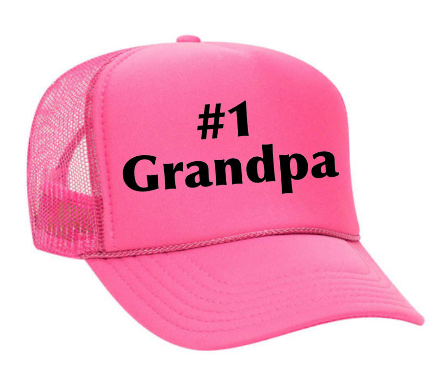 #1 Grandpa Trucker Hat