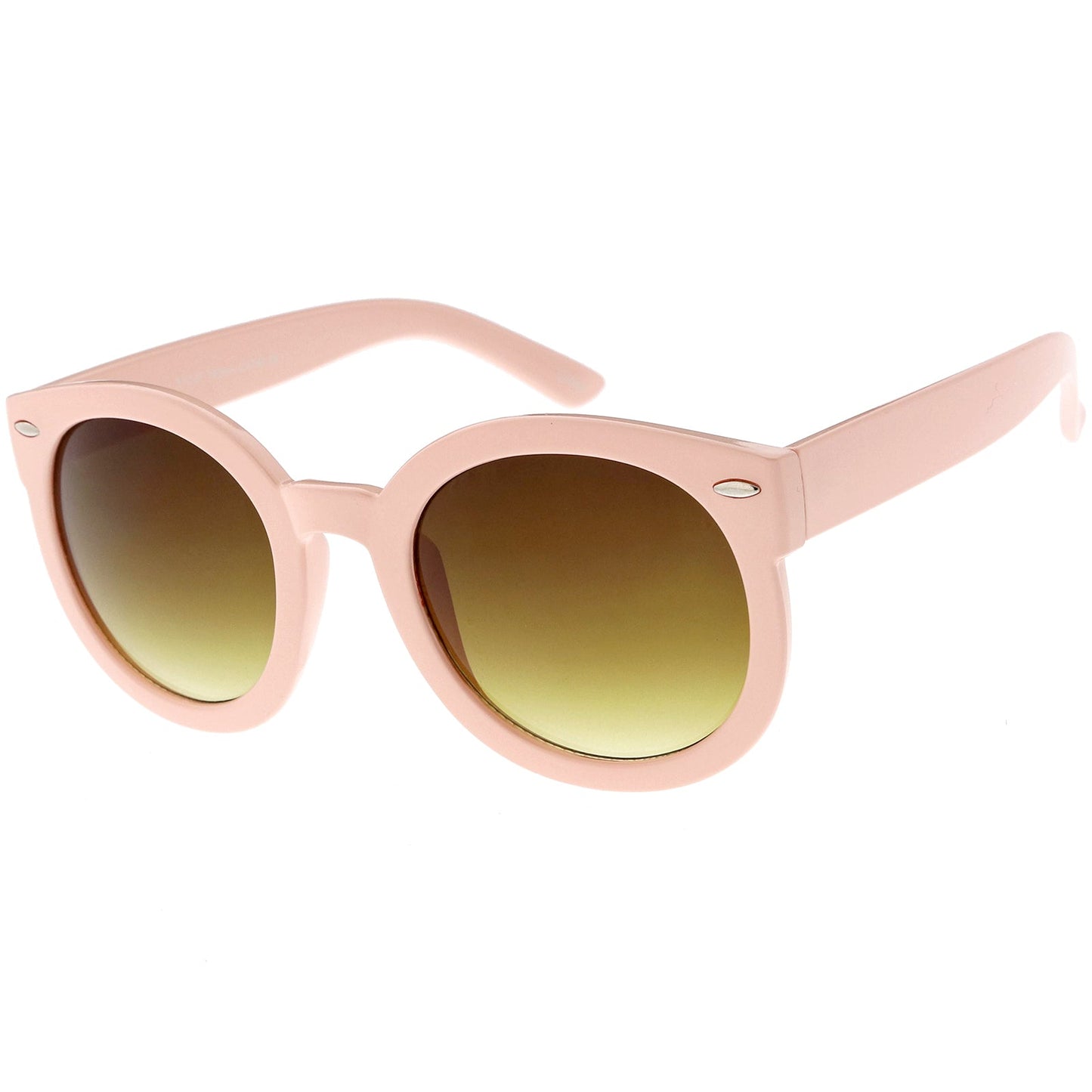 Womens Designer Round Oversize Retro Fashion Sunglasses 8623