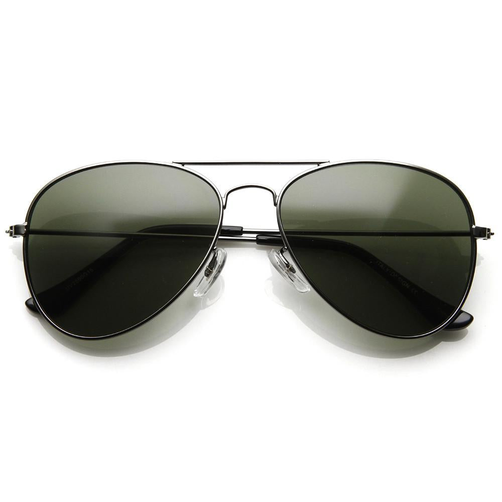 Original Classic Metal Military Aviator Sunglasses