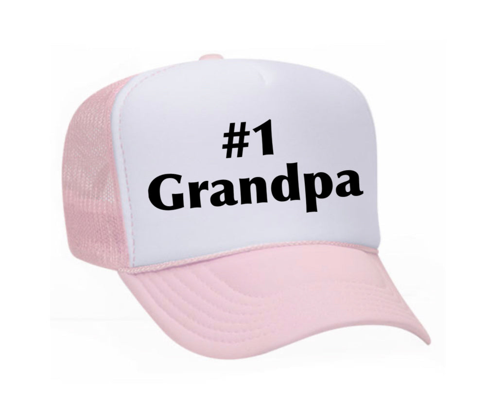 #1 Grandpa Trucker Hat