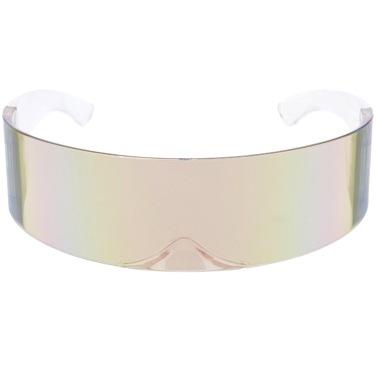 Futuristic Retro Mirror Wrap Around Shield Sunglasses 8762