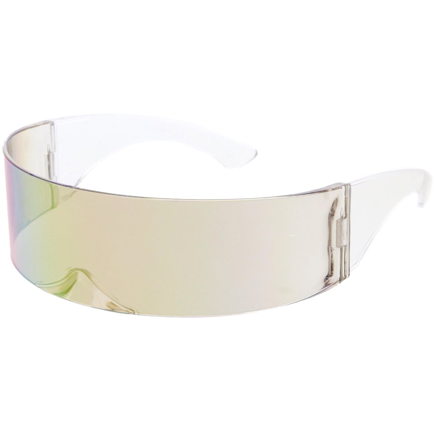 Futuristic Retro Mirror Wrap Around Shield Sunglasses 8762