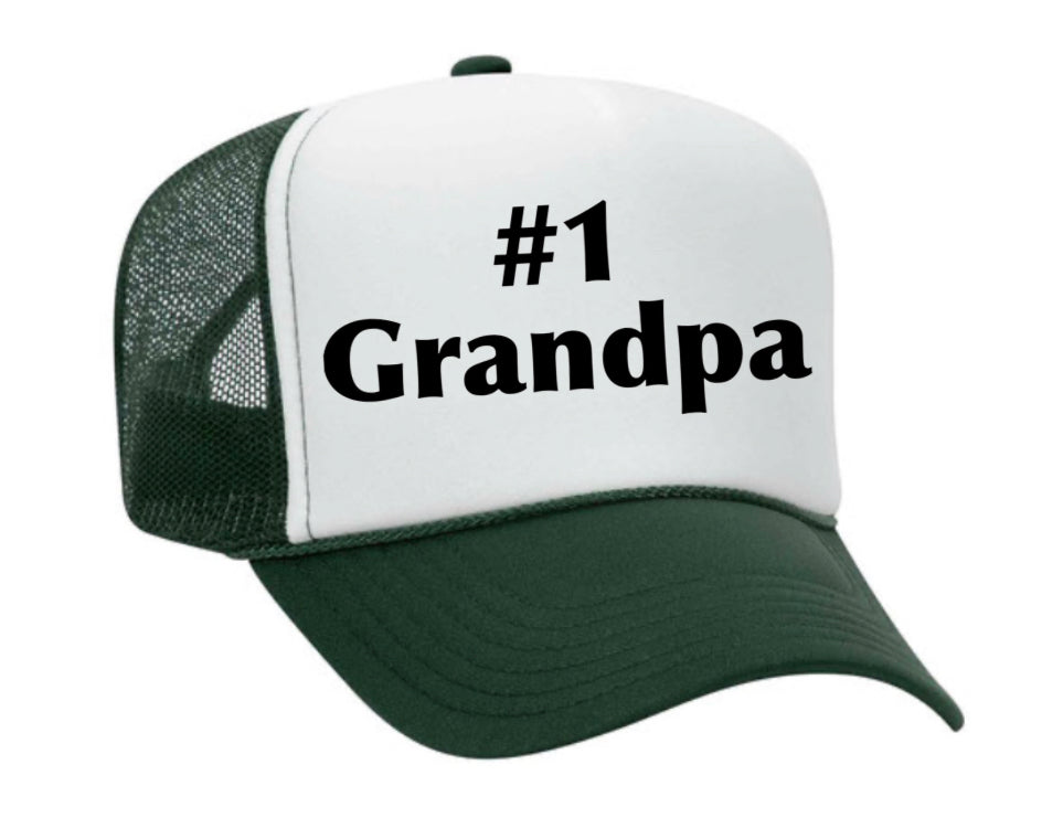 #1 Grandpa Trucker Hat