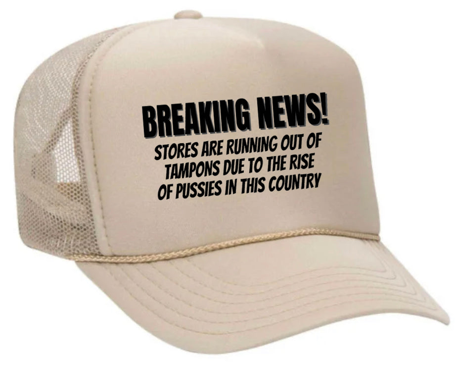 Breaking News Trucker Hat