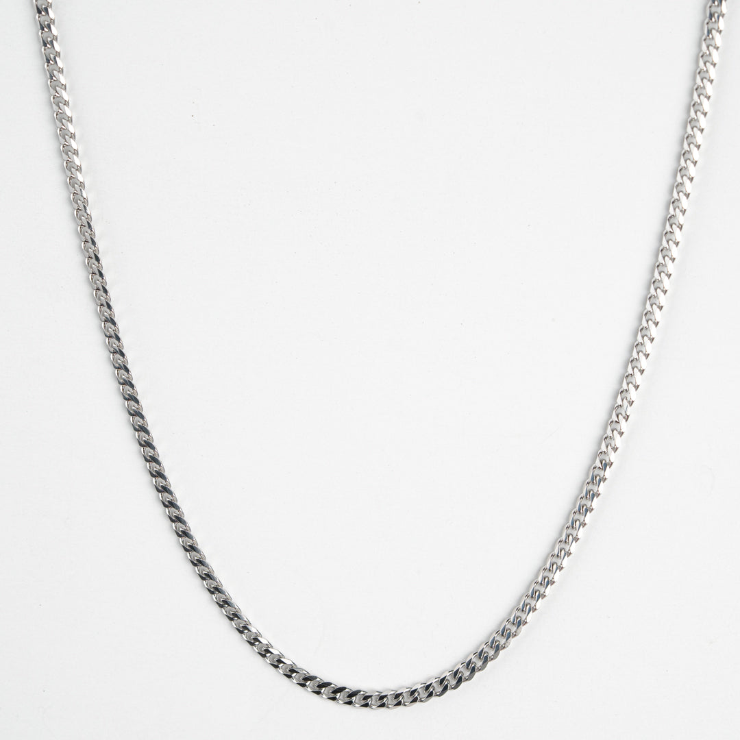 Classic Silver Cuban Chain - 3mm