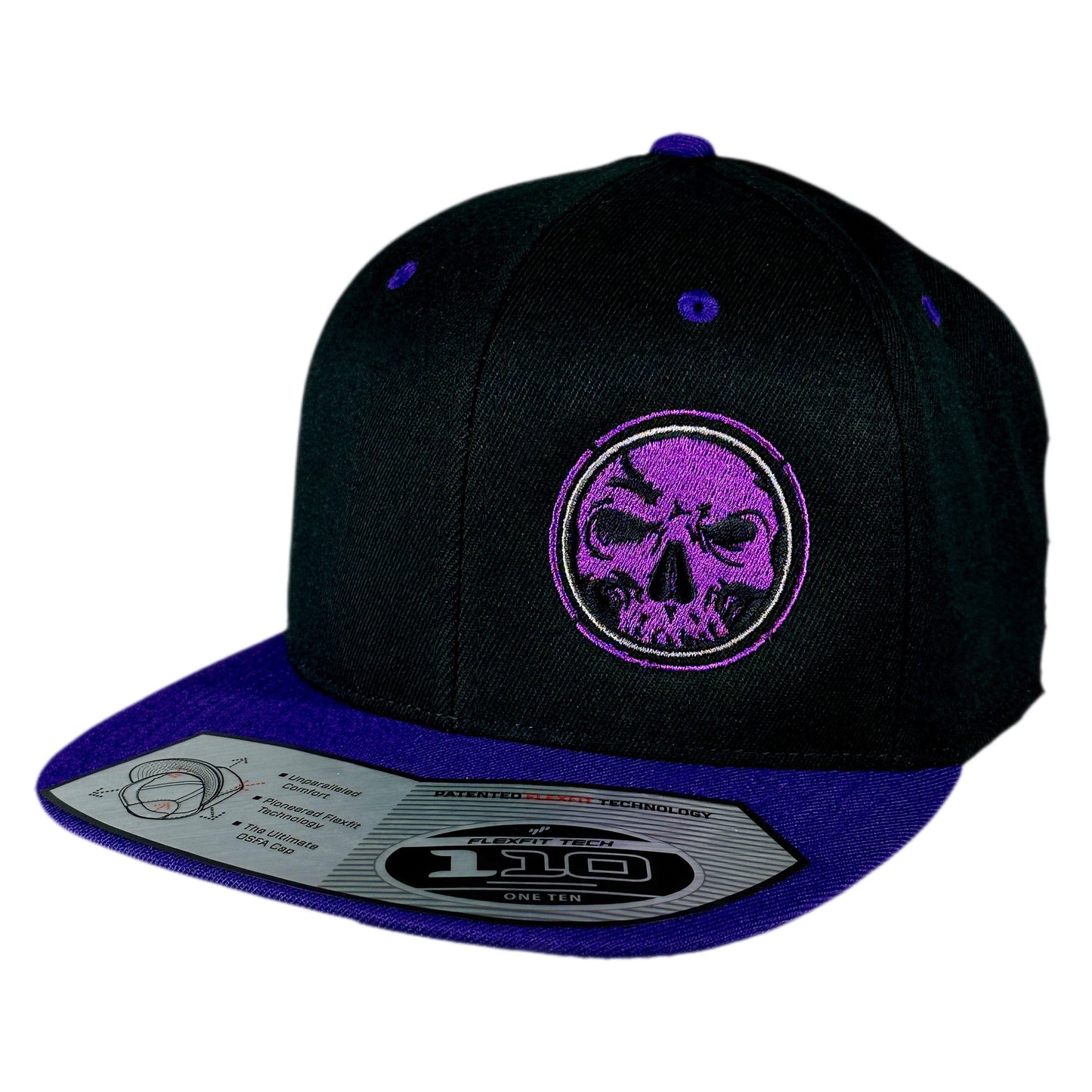 Flexfit 110 Purple/Black Snap Back