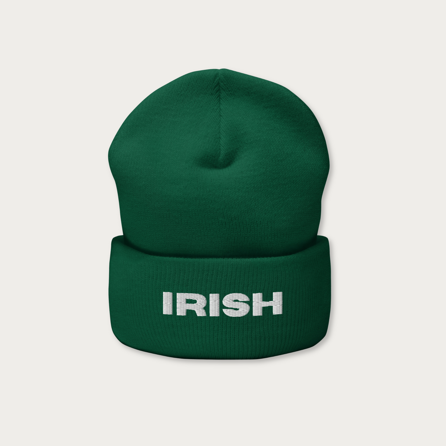 Irish Cuffed Beanie - Forest