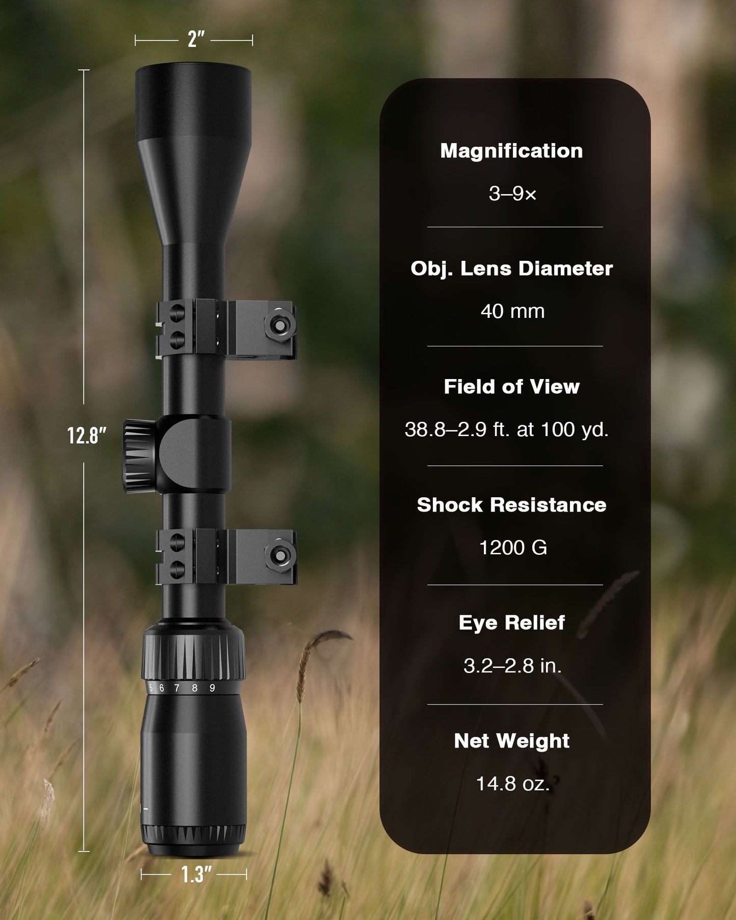 Multicoated Lens Optical Sights for Rifles Scope