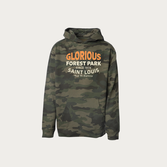 Glorious Forest Park Camo Youth Hoodie