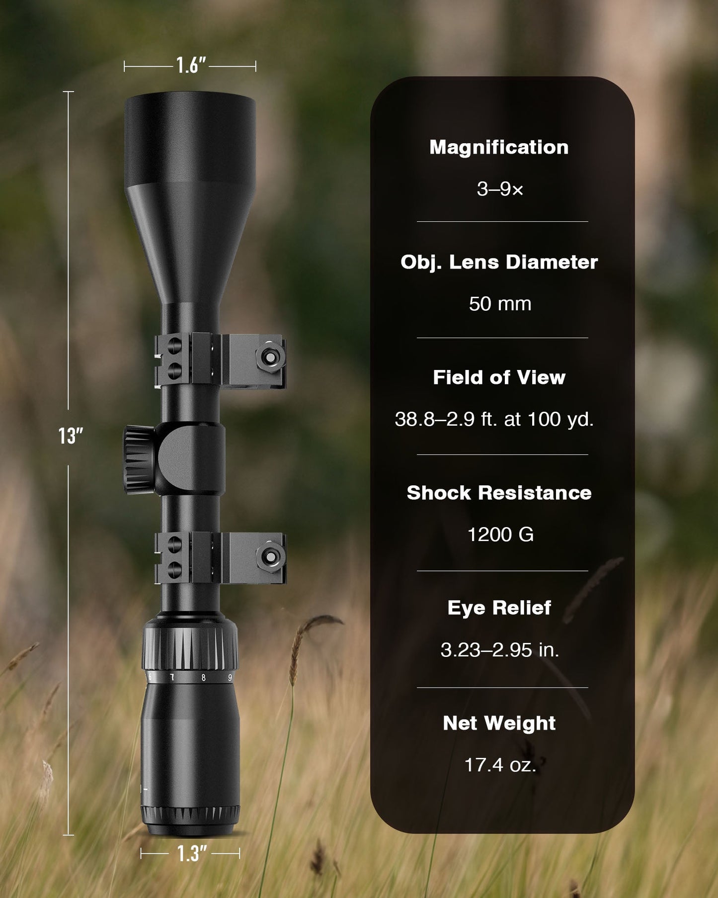 Multicoated Lens Optical Sights for Rifles Scope