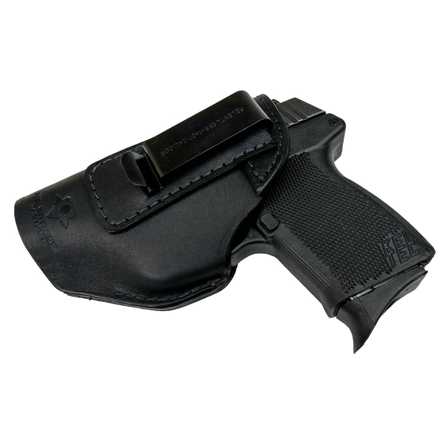 The Defender Leather IWB Holster | Fits Glock 42 | P365 | Hellcat | Lifetime Warranty | Made in USA