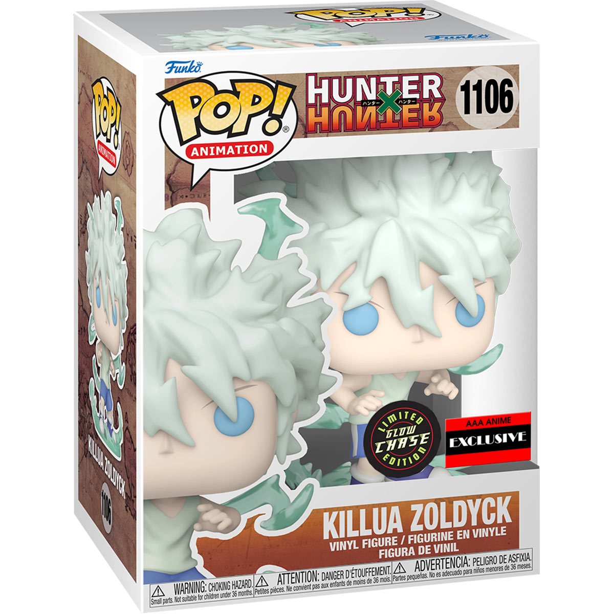 Funko Pop! Animation: Hunter x Hunter - Killua Zoldyck Godspeed Chase AAA Anime Exclusive