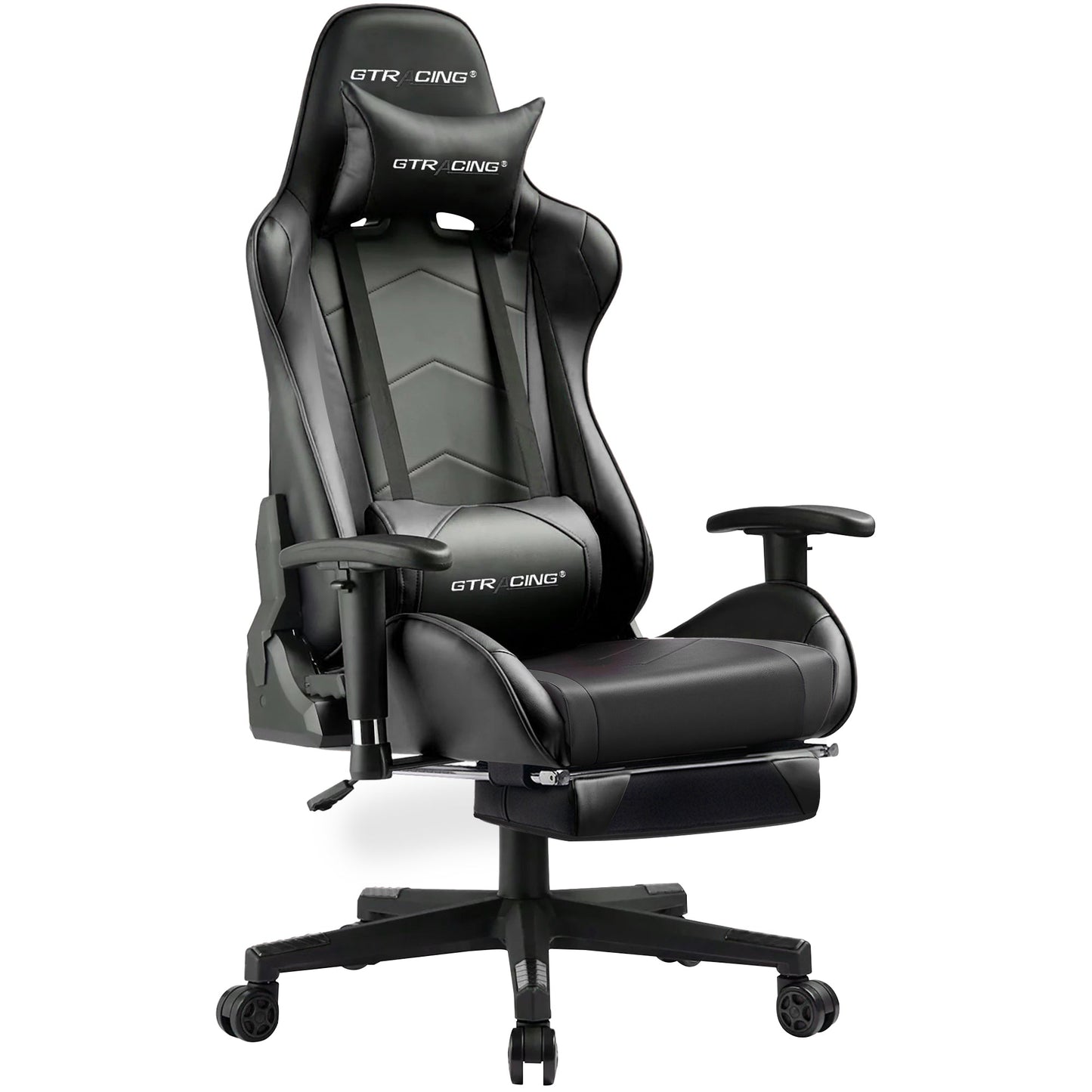 GTRACING Gaming Chair Office Chair PU Leather with Footrest&Adjustable Headrest