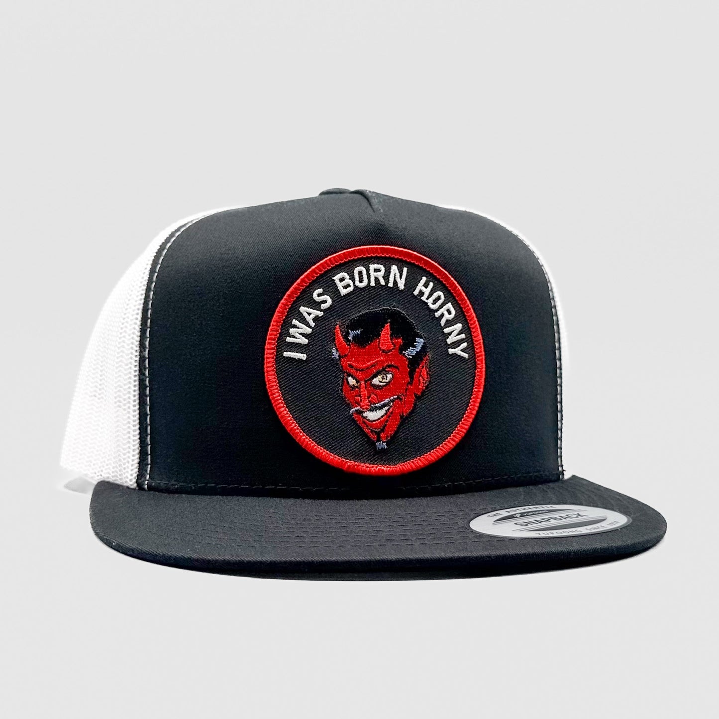 Born Horny Naughty Devil Trucker Hat