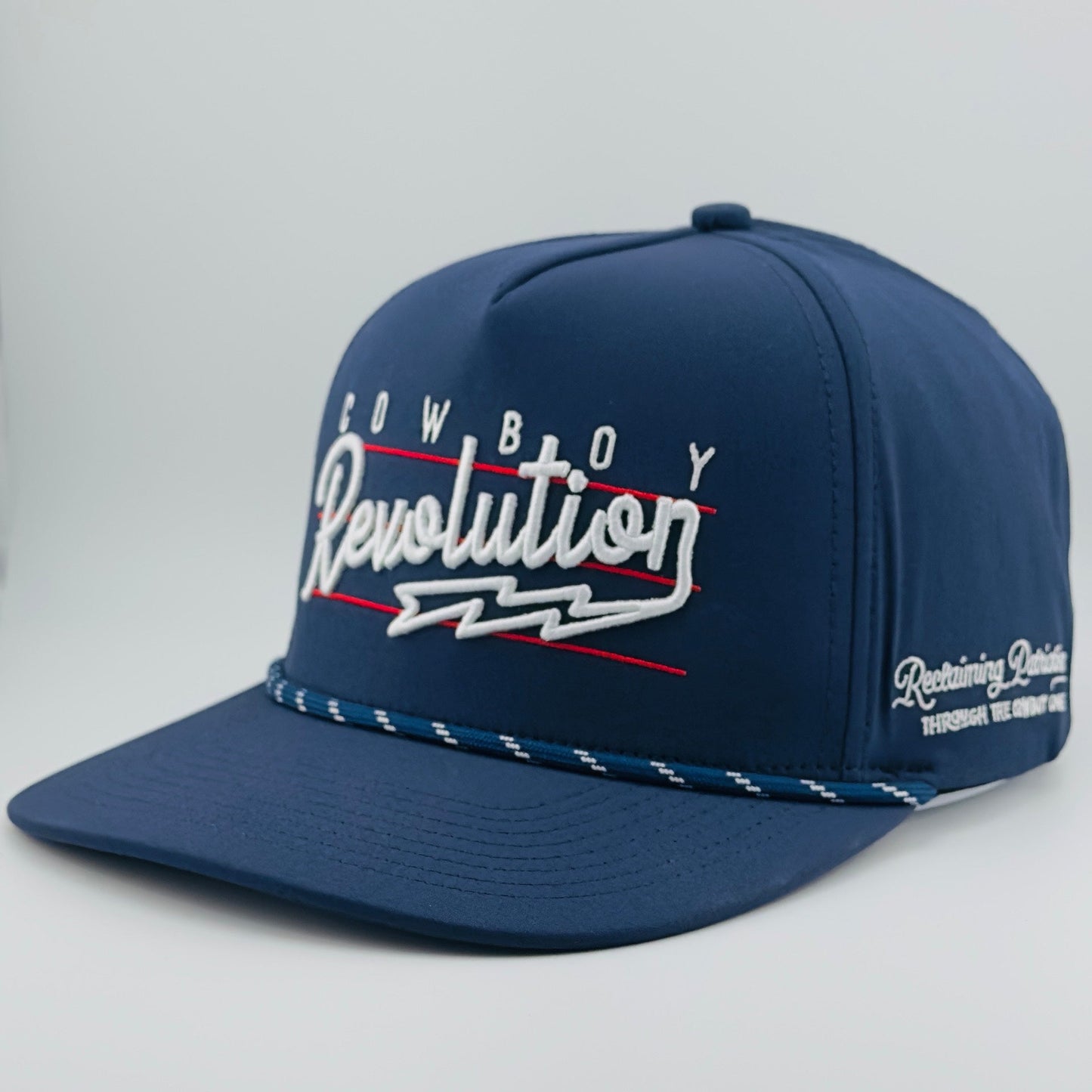 “Lightning" Navy Blue - Cowboy Revolution 5-panel Performance Hat