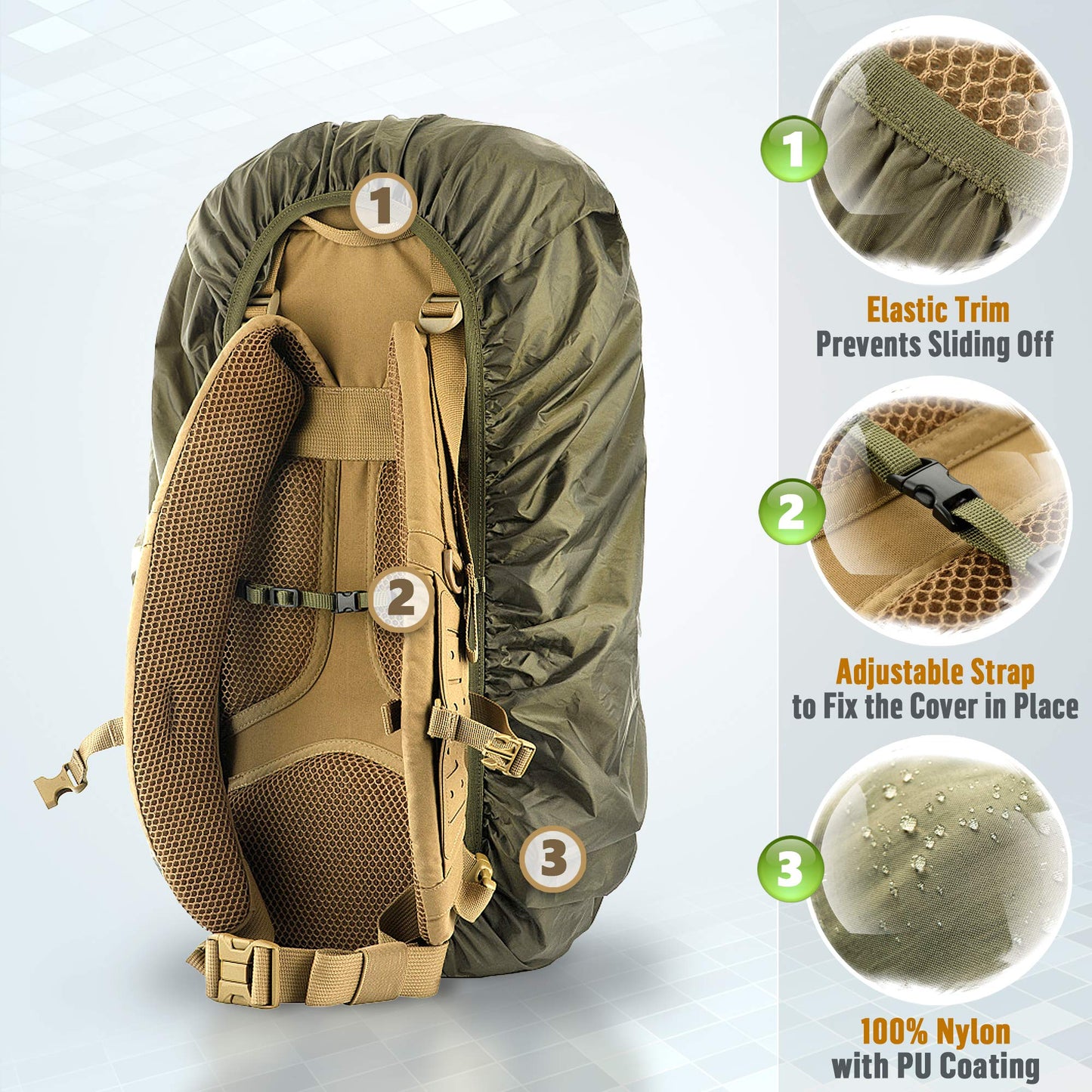 M-Tac Waterproof Backpack Cover