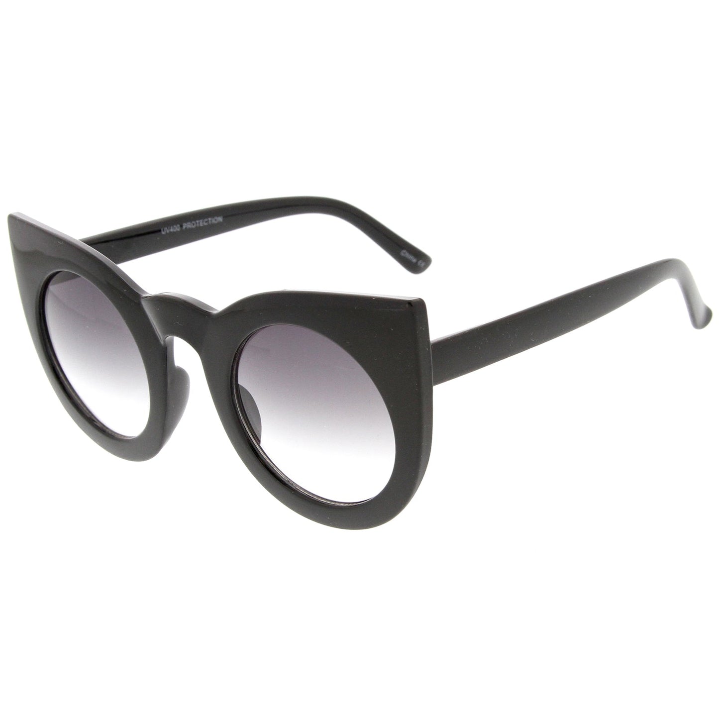 Oversize Round Circle Pointed Cat Eye Sunglasses 9180