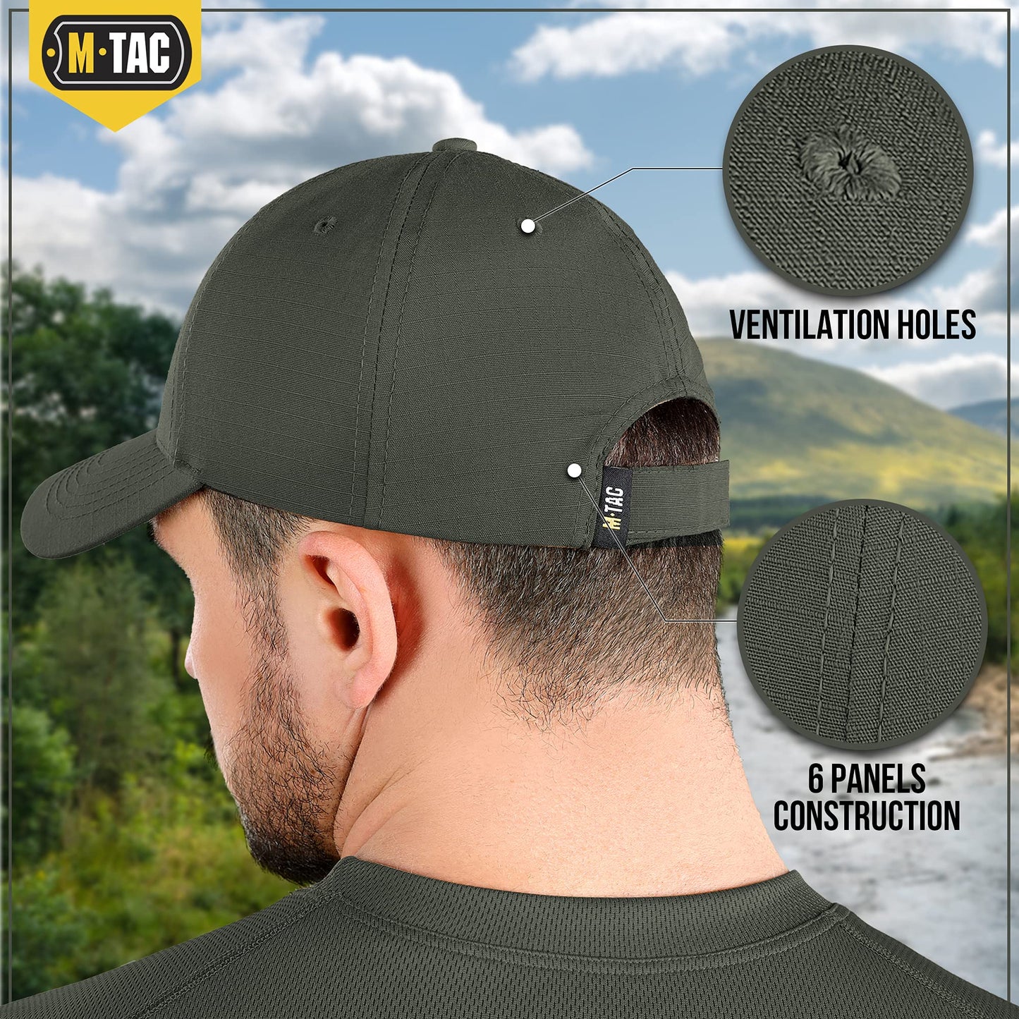 M-Tac Baseball Cap Flex Rip-Stop