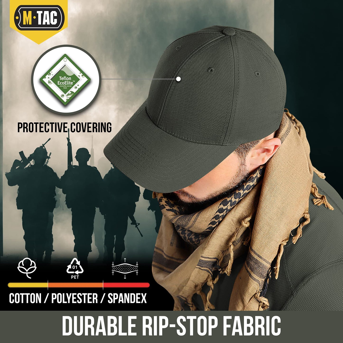 M-Tac Baseball Cap Flex Rip-Stop