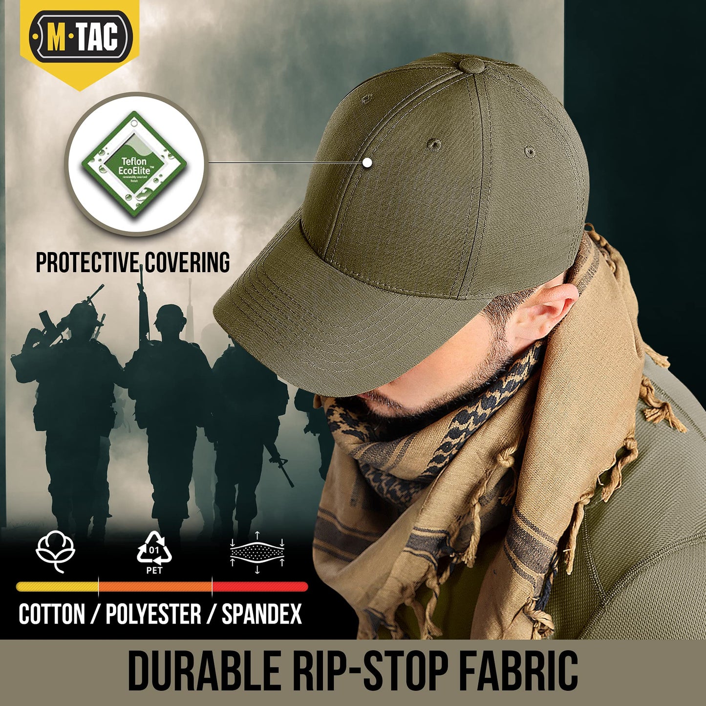 M-Tac Baseball Cap Flex Rip-Stop