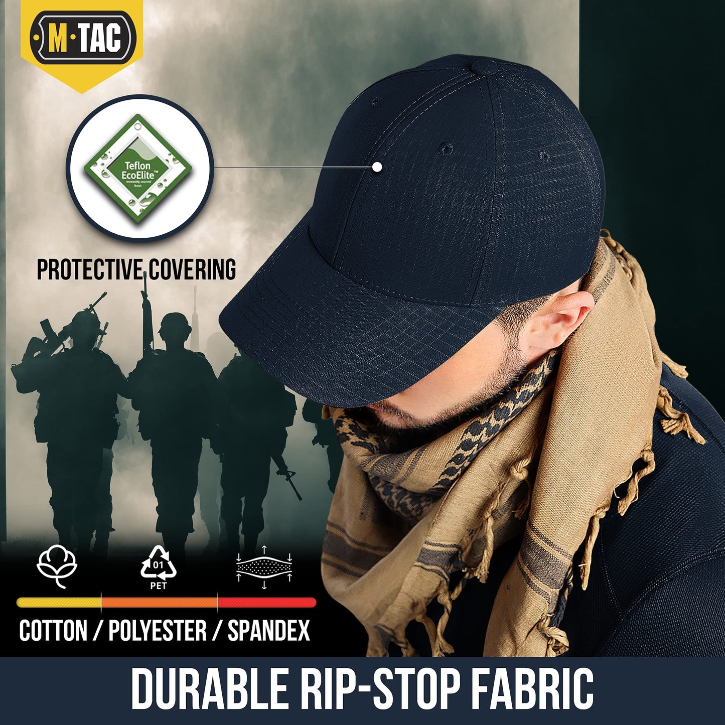 M-Tac Baseball Cap Flex Rip-Stop