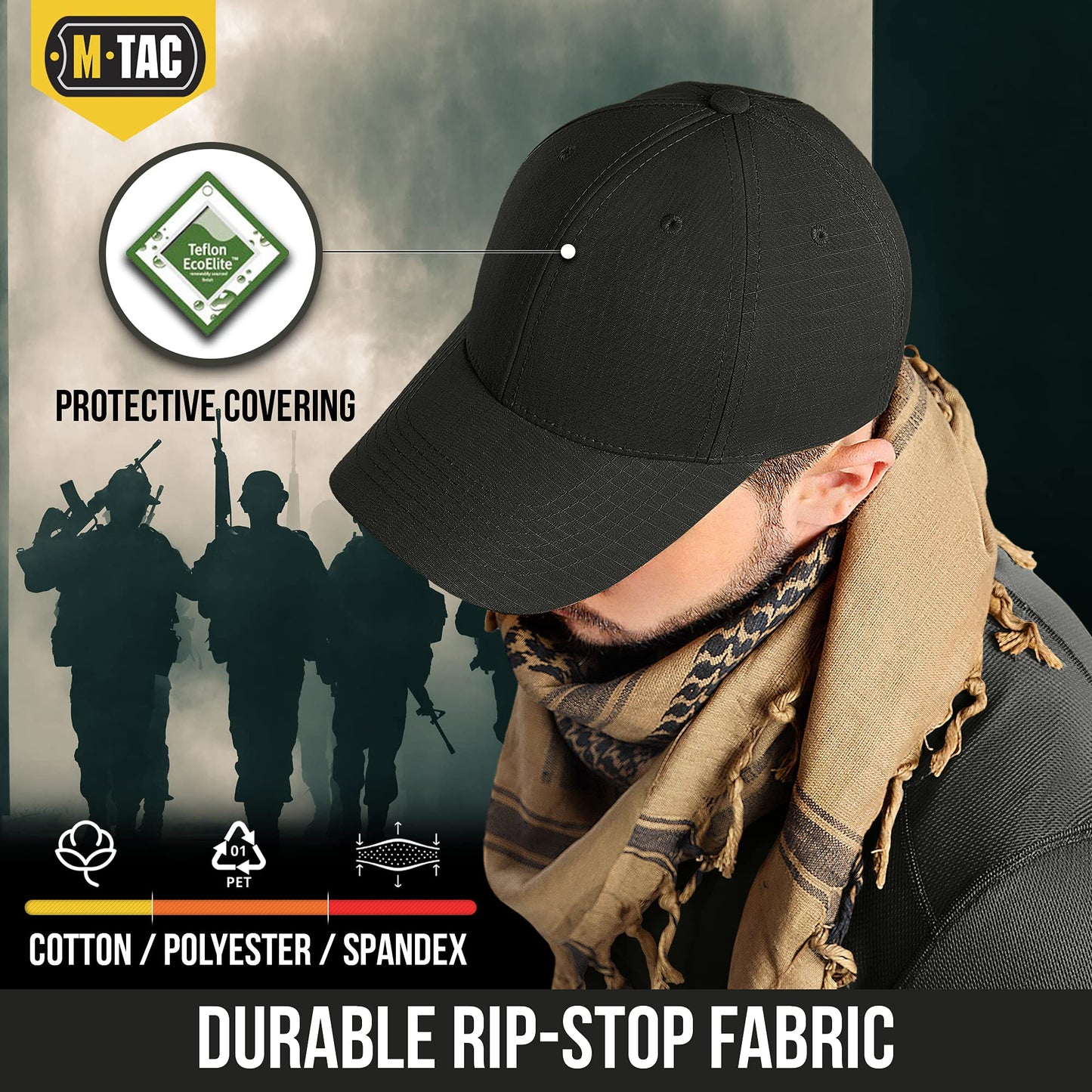 M-Tac Baseball Cap Flex Rip-Stop