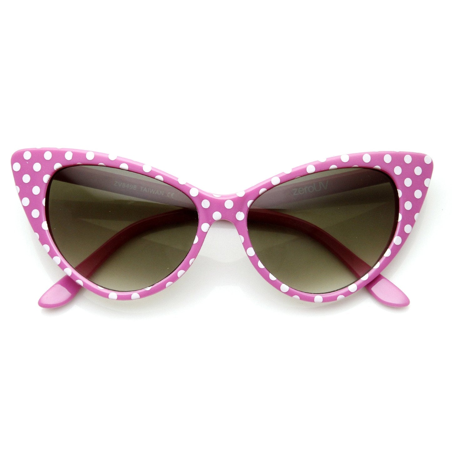 Retro 1950's Polka Dot Cat Eye Fashion Sunglasses 8498