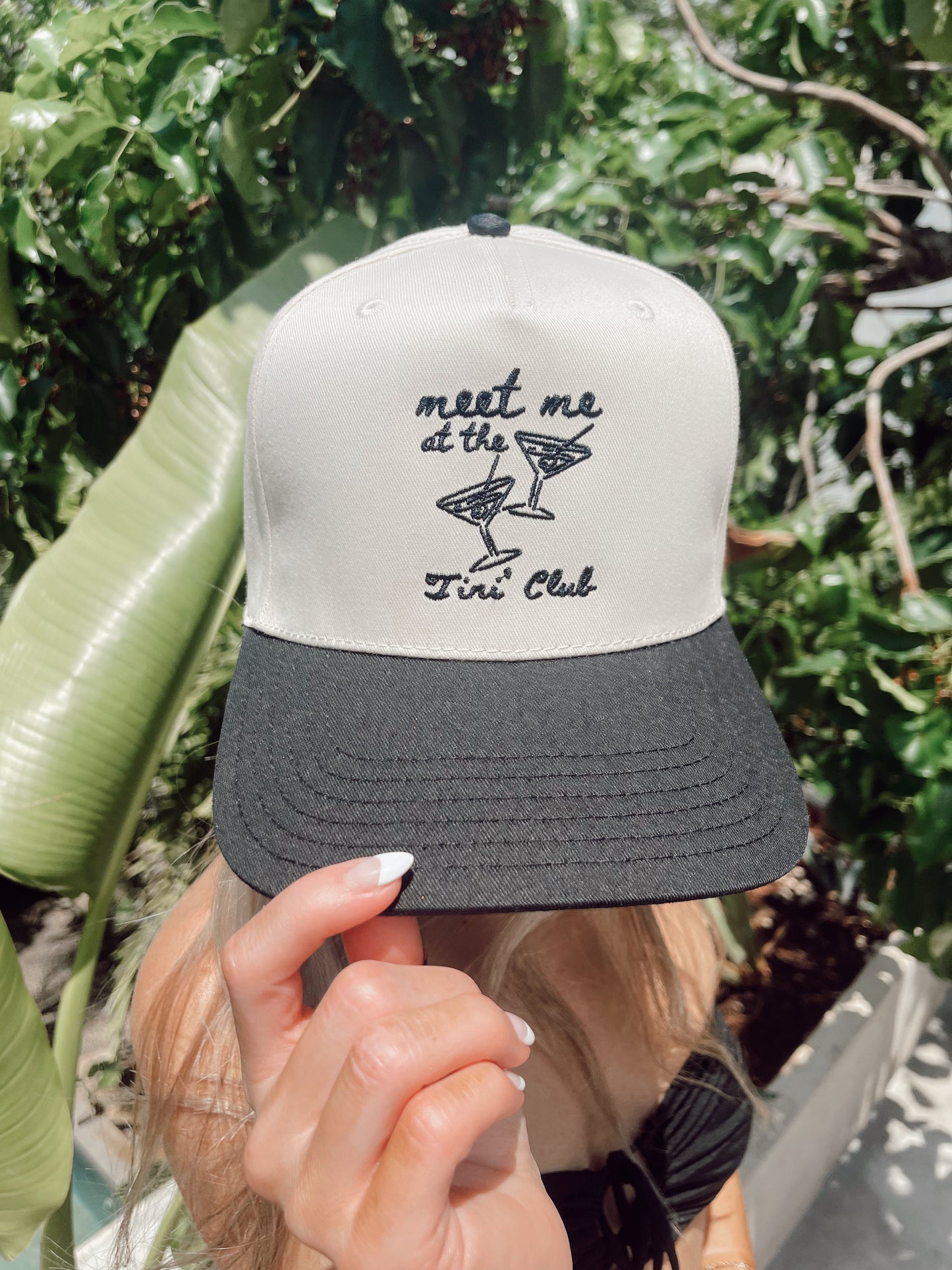 Meet Me at the Tini' Club - Black Vintage Trucker Hat