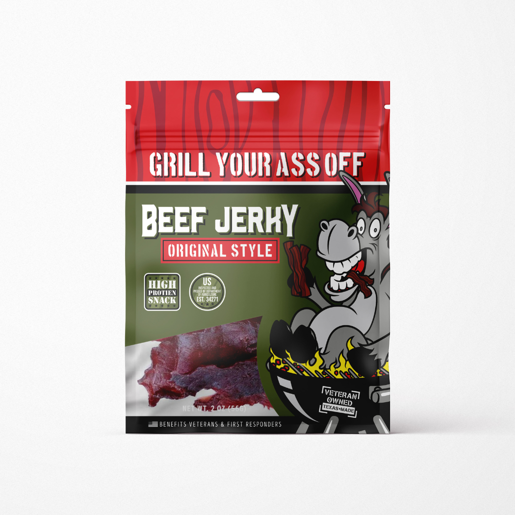 Original Style Beef Jerky - On The Go Snack, Food, Flavor