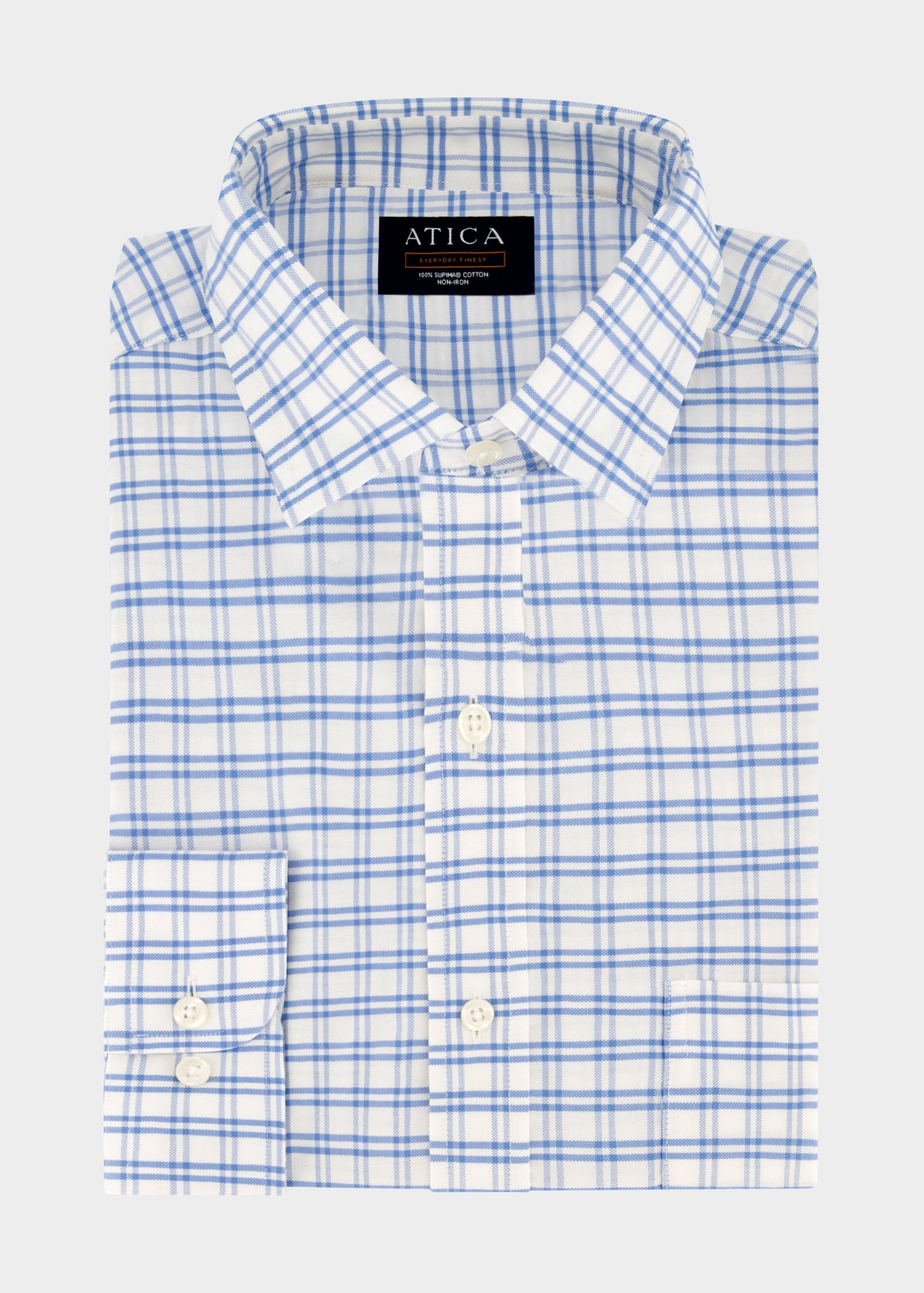 EVERYDAY Light Blue Grid Shirt