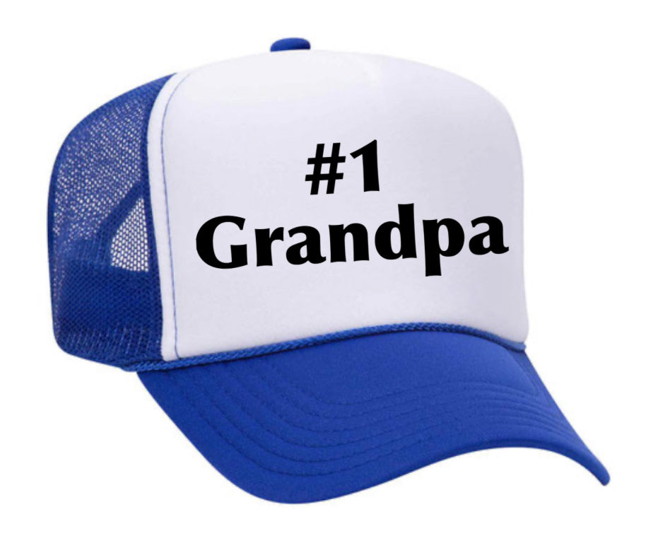 #1 Grandpa Trucker Hat