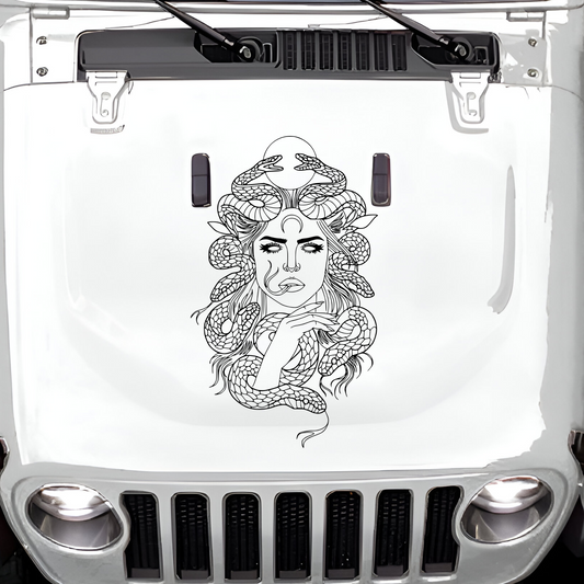 Medusa Large Hood Decal Style 1