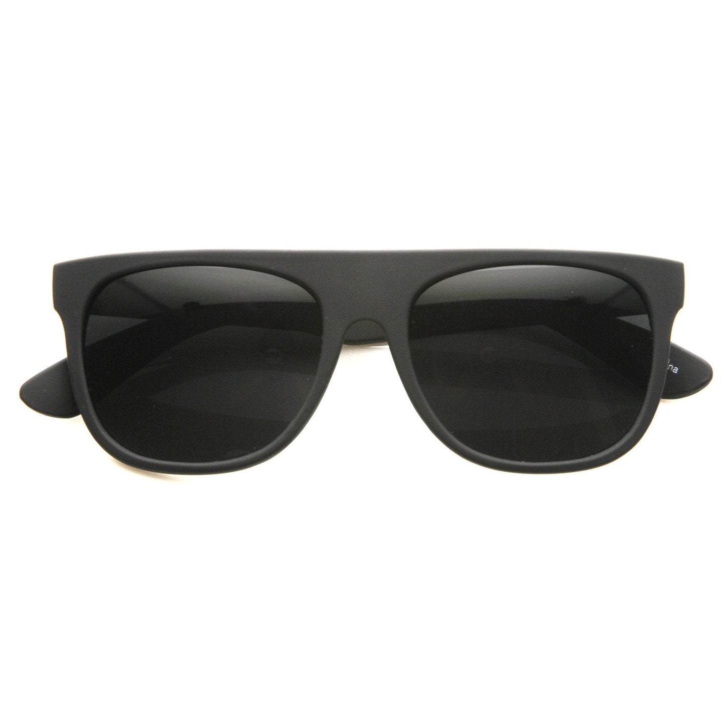 Hipster Super Flat Top Retro Horned Rim Sunglasses 8066