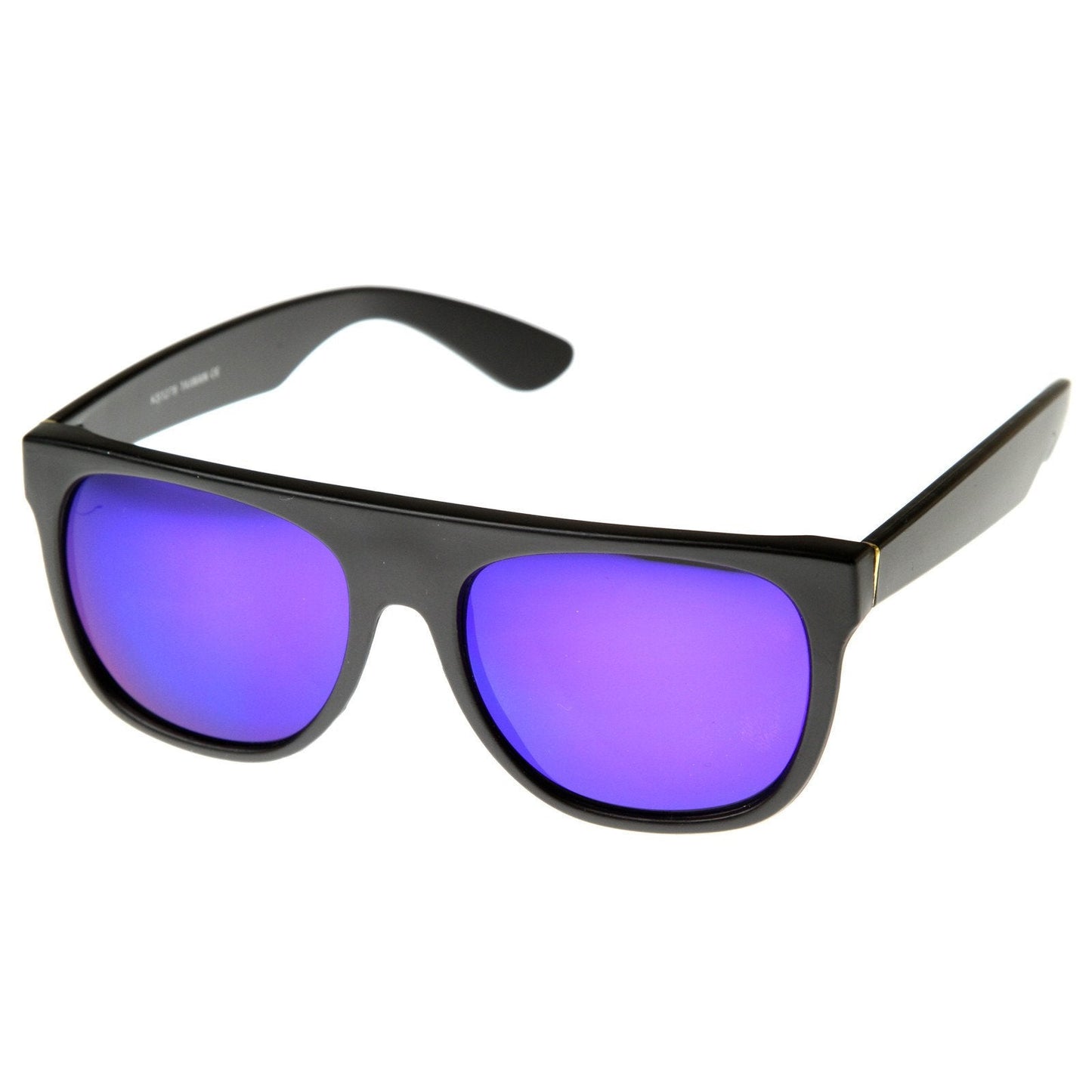 Retro Super Flat Top Flash Mirrored Lens Sunglasses 8090