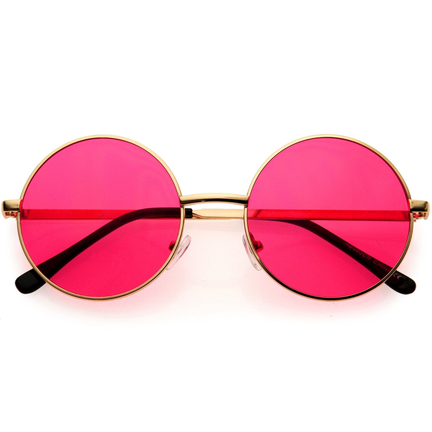 Retro Hippie Round Color Tone Metal Sunglasses 9892